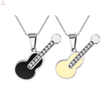 Joyería colgante del collar de la guitarra del diamante del acero inoxidable de la moda